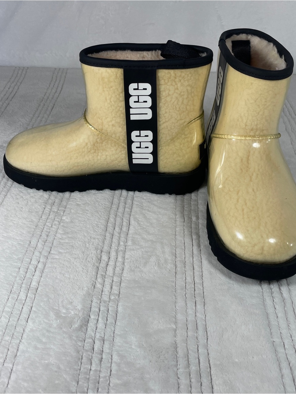 UGG Waterproof Fur Lined Rain Boots Women’s Size 6 - Picture 3 of 8